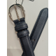 Ceinture en cuir marine "Manna"