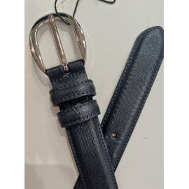Ceinture en cuir marine "Manna"