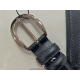 Ceinture en cuir marine "Manna"