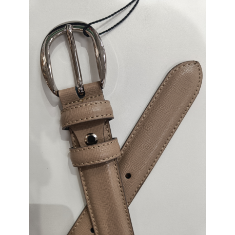 Ceinture en cuir taupe"Manna"