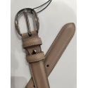 Ceinture en cuir taupe"Manna"