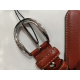 Ceinture en cuir camel"Manna"