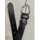 Ceinture en cuir façon python mordoré "Manna"