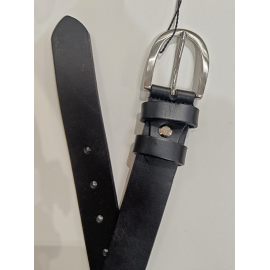 Ceinture en cuir façon python mordoré "Manna"