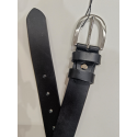 Ceinture en cuir noir "Manna"