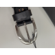 Ceinture en cuir façon python mordoré "Manna"