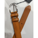 Ceinture en cuir camel clair "Manna"