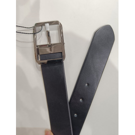 Ceinture en cuir noir "Manna"