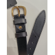 Ceinture en cuir noir "Manna"