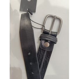 Ceinture en cuir noir "Manna"