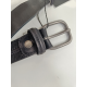 Ceinture en cuir noir "Manna"