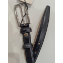 Ceinture en cuir noir "Manna"