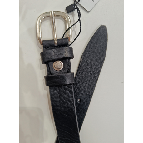 Ceinture en cuir noir "Manna"