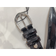 Ceinture en cuir noir verni"Manna"