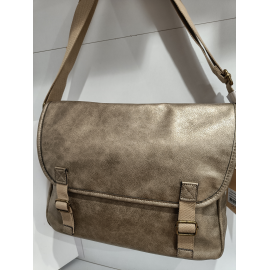 Besace en synthétique bronze (Mia et Joy)