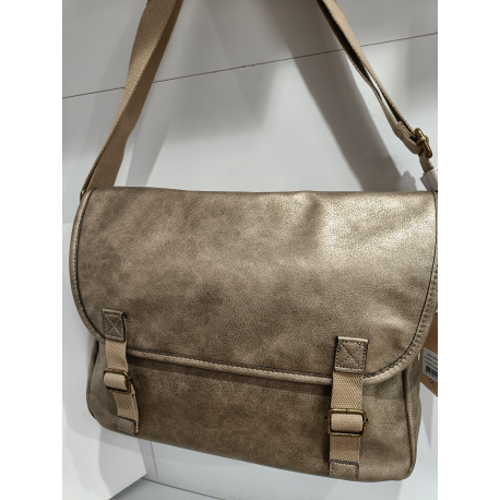 Besace en synthétique bronze (Mia et Joy)