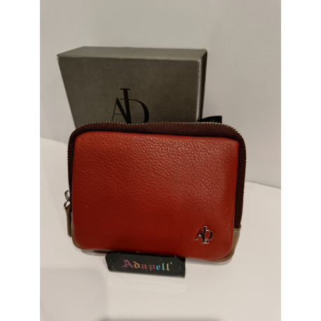 Grand porte monnaie en cuir au trois couleurs "Adapell"