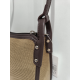 Sac en synthétique camel et toile beige "Arthur et Aston"
