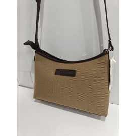 Sac en synthétique camel et toile beige "Arthur et Aston"