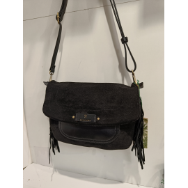 Besace en synthétique noir (Mia et Joy)