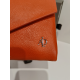 Grand portefeuille en cuir orange et marron "Adapell"