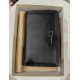 Porte monnaie en cuir noir "Mocca"