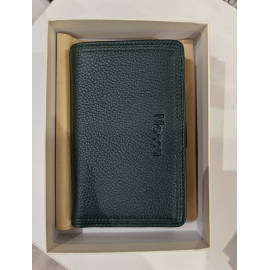 Porte monnaie en cuir noir "Mocca"