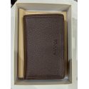 Porte monnaie en cuir marron "Mocca"