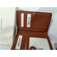 Porte monnaie en cuir marron "Mocca"