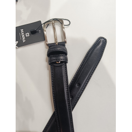 Ceinture en cuir noir "Manna"