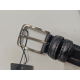 Ceinture en cuir noir "Manna"