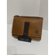 Porte monnaie  en cuir  orange, marron et taupe" "Adapell"