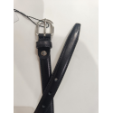 Ceinture en cuir noir"Manna"