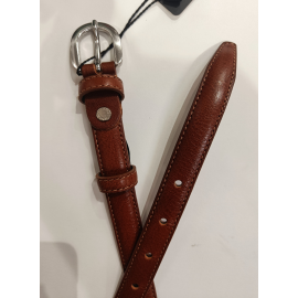 Ceinture en cuir camel foncé"Manna"
