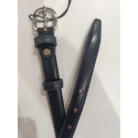 Ceinture en cuir marine "Manna"