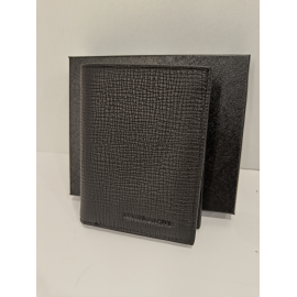 Petit portefeuille en cuir noir "Arthur&Aston"