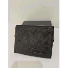 Petit portefeuille en cuir noir  "Arthur&Aston"