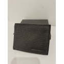 Petit portefeuille en cuir noir  "Arthur&Aston"