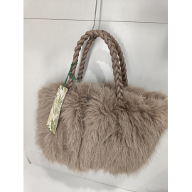 Sac en fourrure  synthétique noir (Mia et Joy)