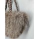 Sac en fourrure  synthétique noir (Mia et Joy)