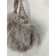 Sac en fourrure  synthétique taupe (Mia et Joy)