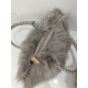 Sac en fourrure  synthétique taupe (Mia et Joy)