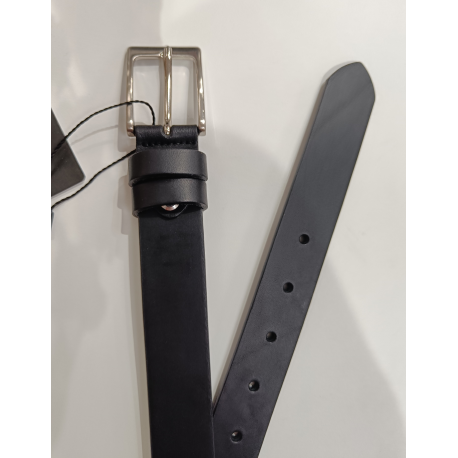 Ceinture en cuir noir "Manna"