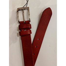 Ceinture en cuir rouge "Manna"