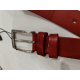 Ceinture en cuir rouge "Manna"