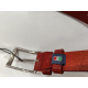 Ceinture en cuir rouge "Manna"