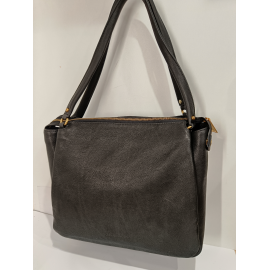 Sac en cuir noir "Arthur et Aston"