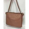 Sac en cuir taupe "Arthur et Aston"