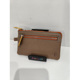 Grand porte monnaie en cuir au trois couleurs "Adapell"