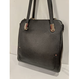 Sac a dos en cuir noir"Francinel"